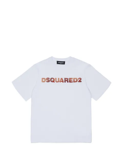 DSQUARED2 KIDS playera con letras del logo
