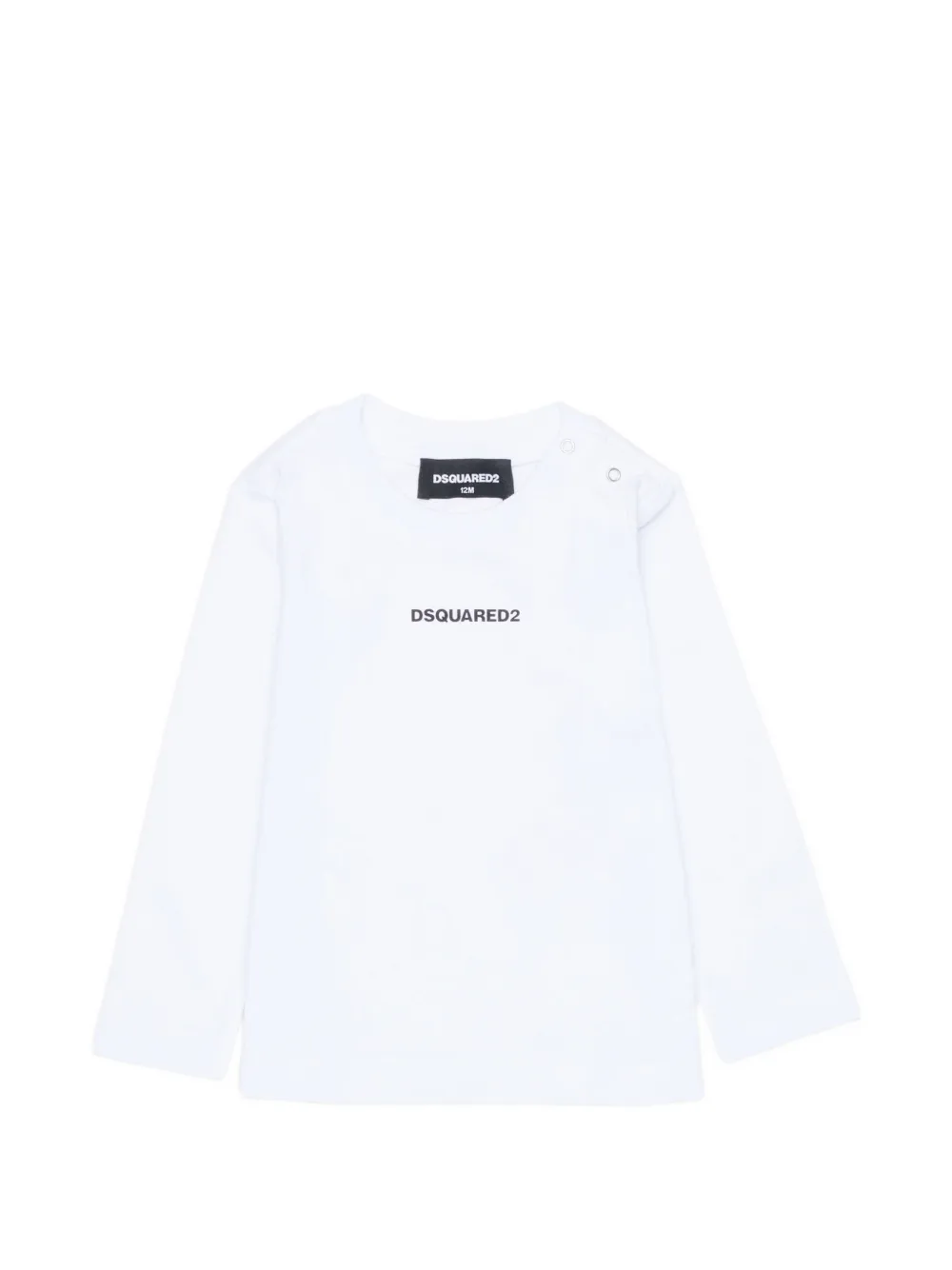 DSQUARED2 KIDS logo-print long-sleeve T-shirt - White