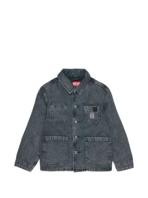 Diesel Kids embroidered-logo denim jacket