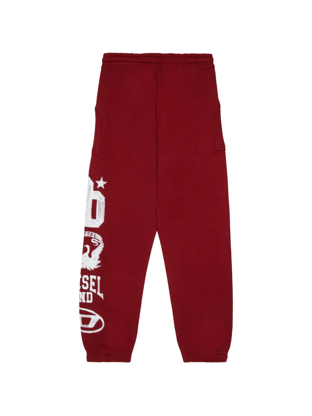 Diesel Kids P-Bundy trainingsbroek met logoprint Rood