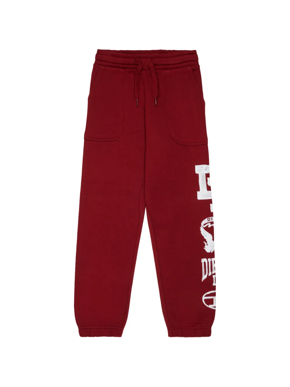 Diesel Kids Pantaloni sportivi P-Bundy con logo - Rosso