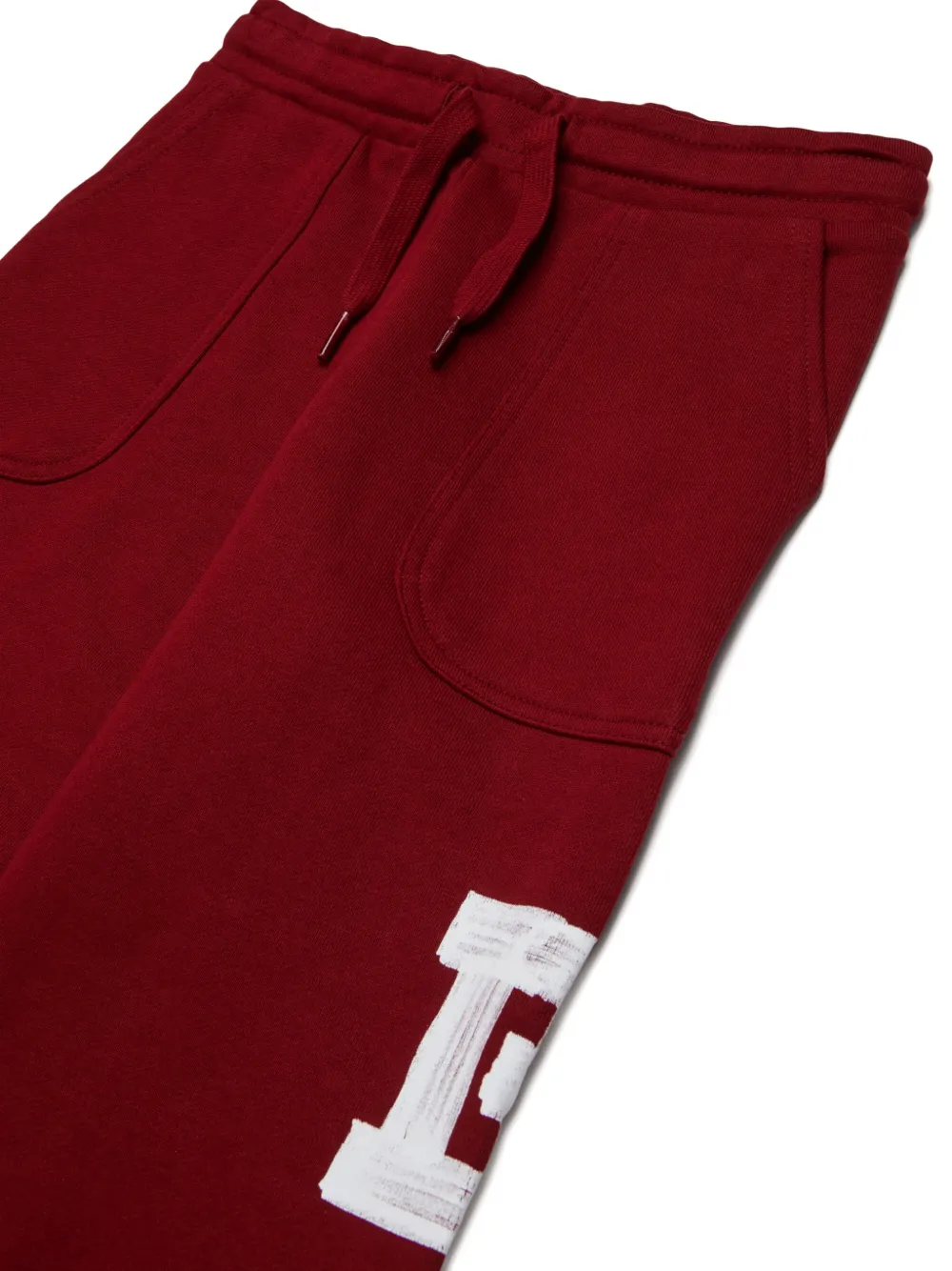 Diesel Kids P-Bundy trainingsbroek met logoprint Rood