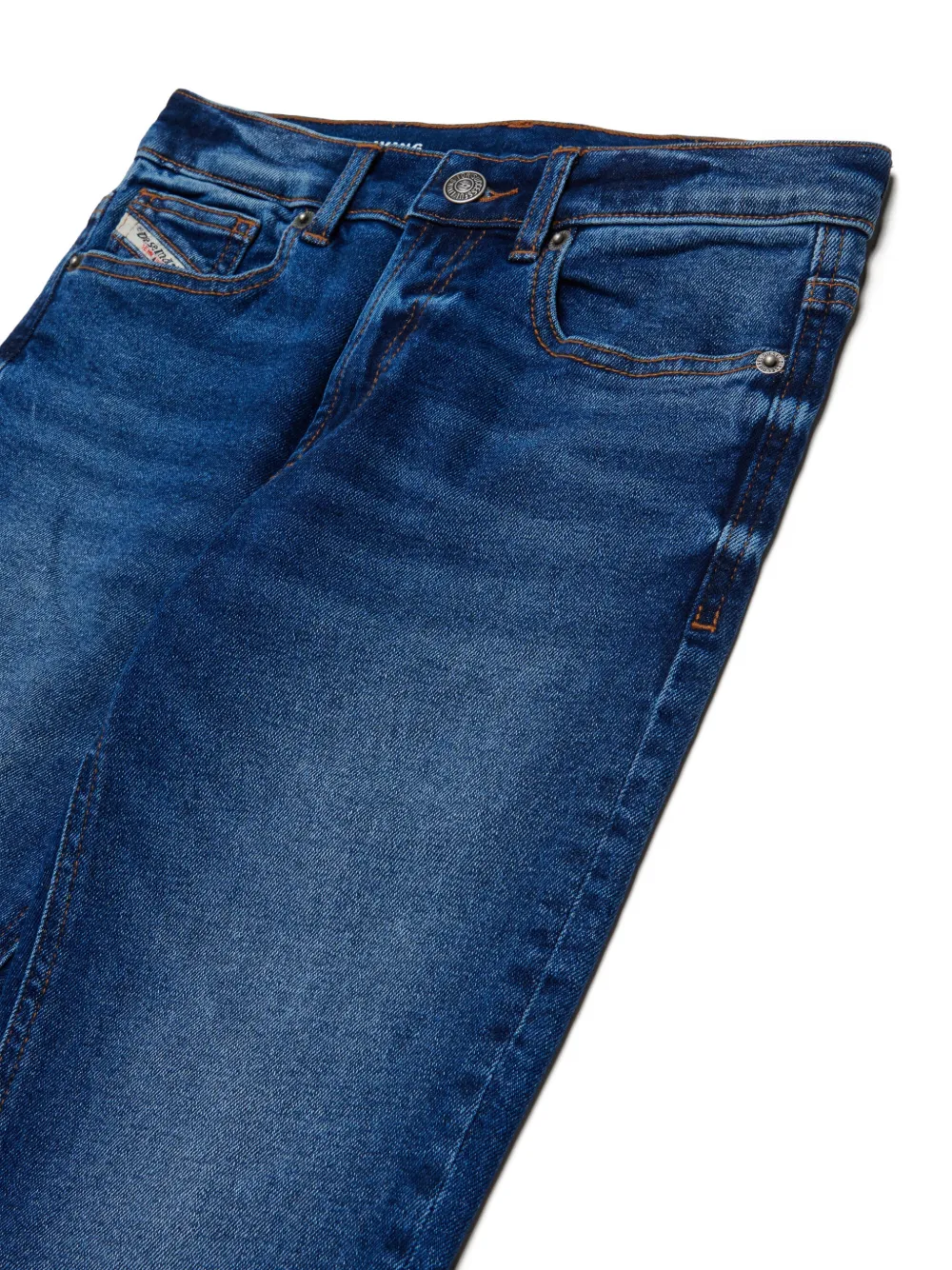 Diesel Kids D-Lucas-J jeans met riemlussen Blauw