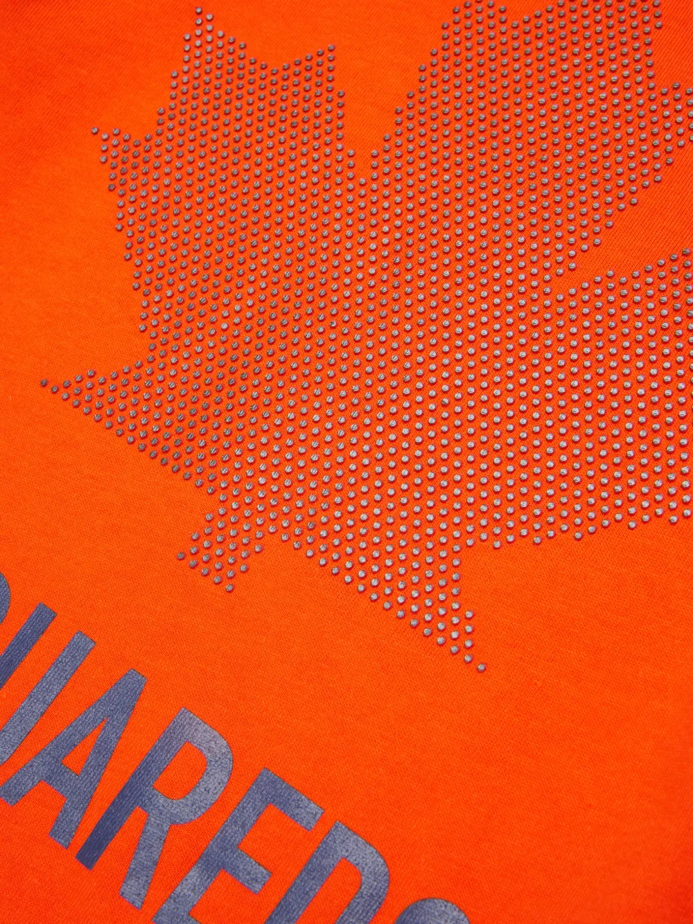 DSQUARED2 KIDS T-shirt verfraaid met kristallen Oranje