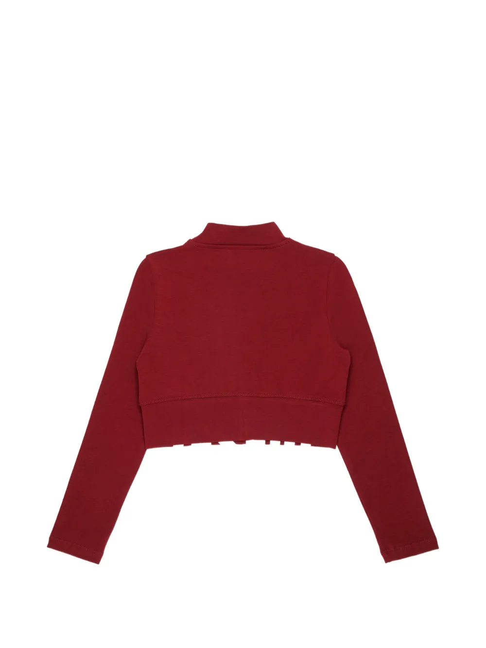 Diesel Kids Cropped T-shirt met logoprint Rood