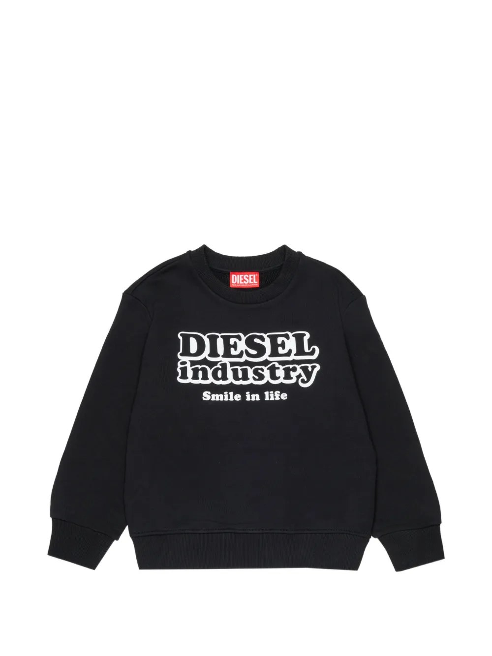 Diesel Kids sweatshirt with Diesel Industry print - Nero