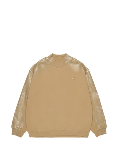 Diesel Kids metallic-effect logo-embroidered sweatshirt