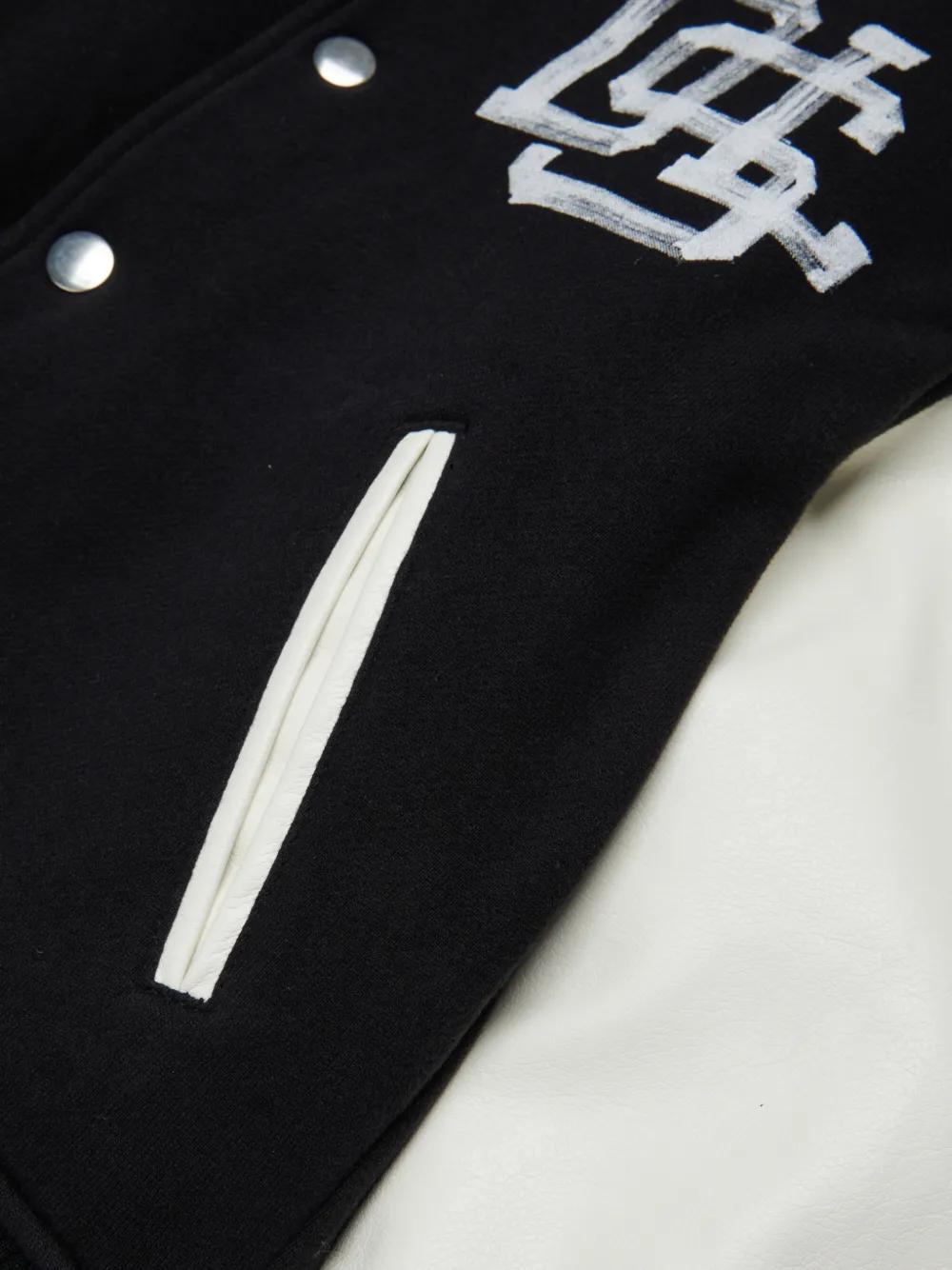 Diesel Kids logoprint bomberjack met contrasterende mouwen Zwart