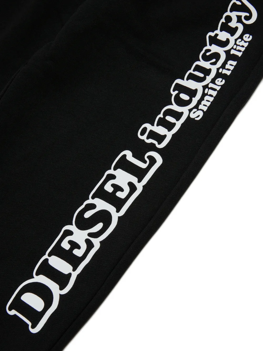 Diesel Kids Trainingsbroek met logoprint Zwart
