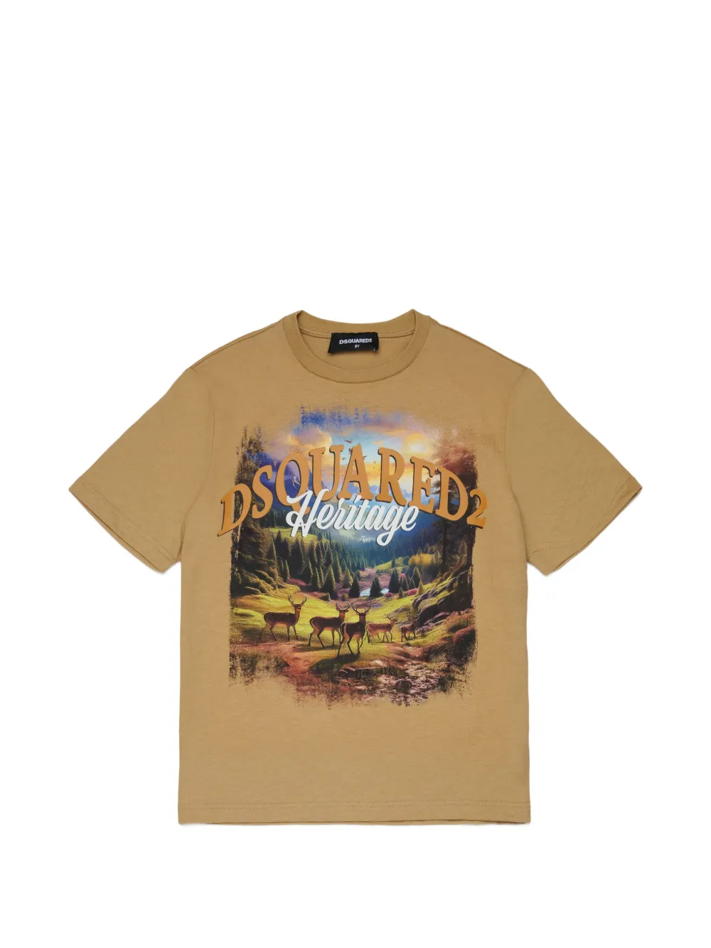 DSQUARED2 KIDS T-shirt con stampa - Toni neutri