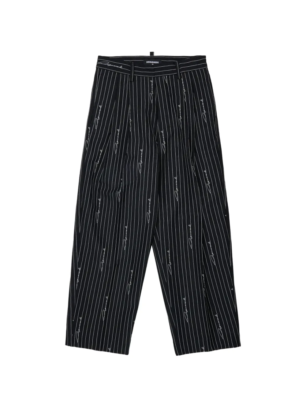 DSQUARED2 KIDS Nadelstreifen-Hose mit Logo-Print - Schwarz