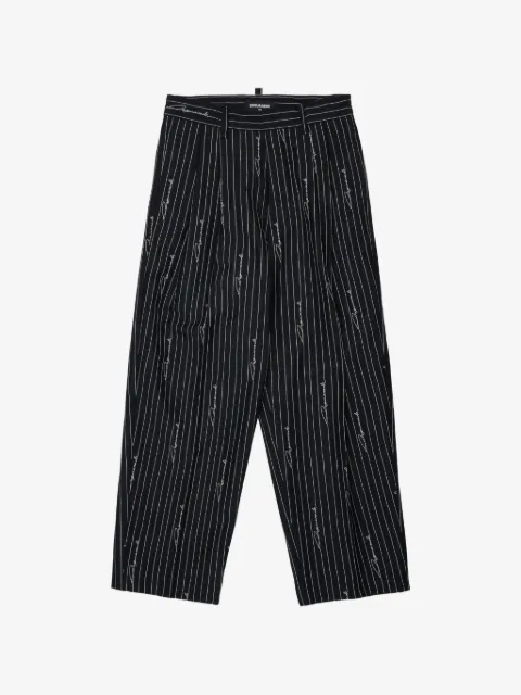 DSQUARED2 KIDS Nadelstreifen-Hose mit Logo-Print