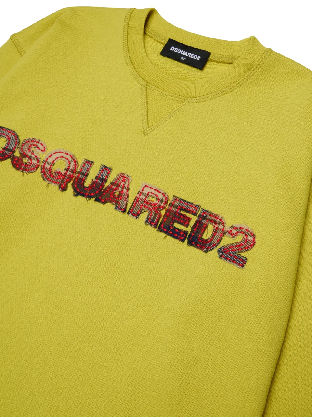 DSQUARED2 KIDS Trui met logopatch Geel