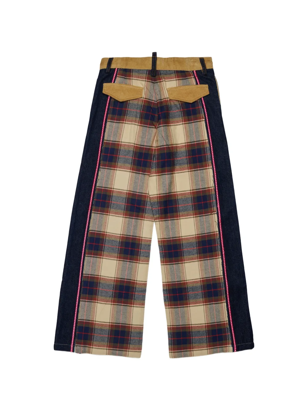 DSQUARED2 KIDS Geruite broek met vlakken Blauw