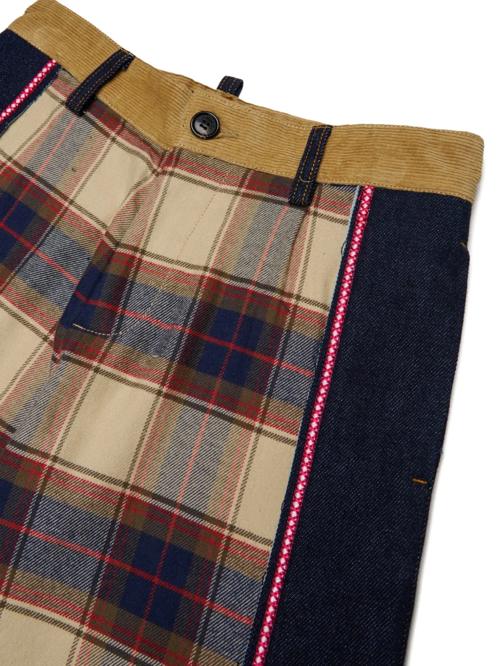 DSQUARED2 KIDS Geruite broek met vlakken Blauw
