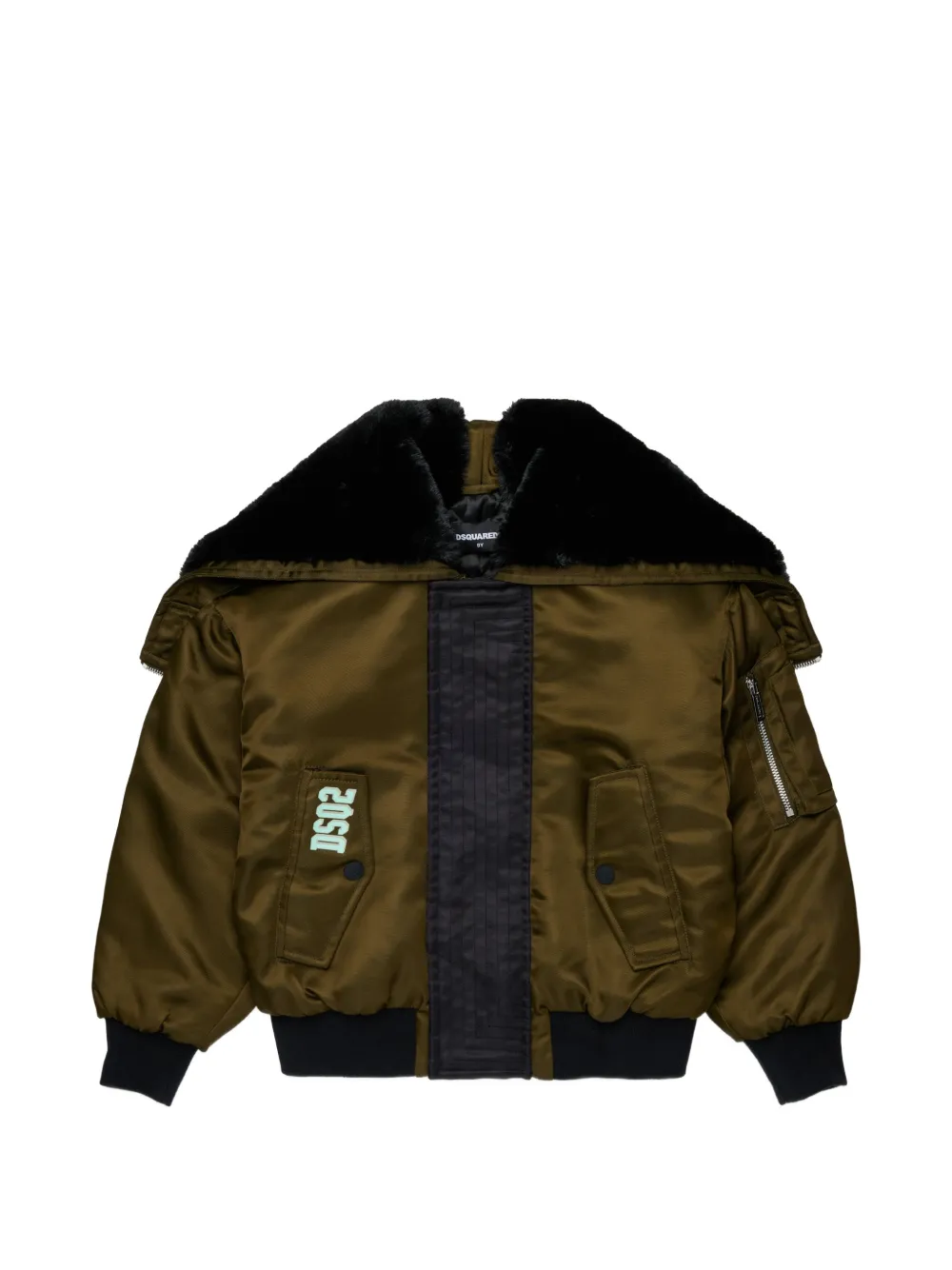 DSQUARED2 KIDS Giacca con colletto morbido - Verde