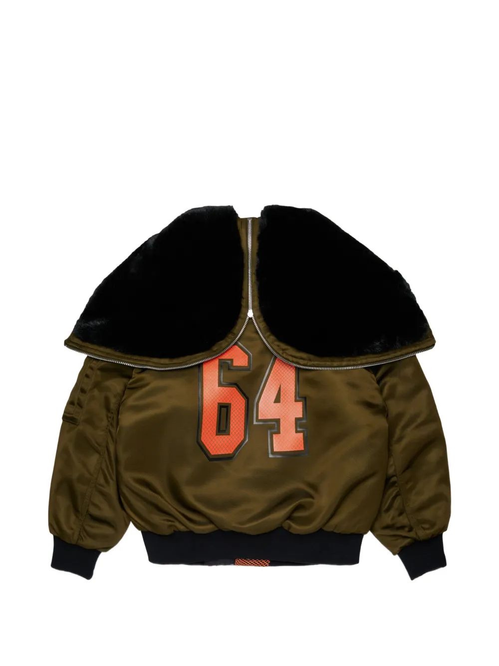 DSQUARED2 KIDS Jack met getextureerde kraag Groen
