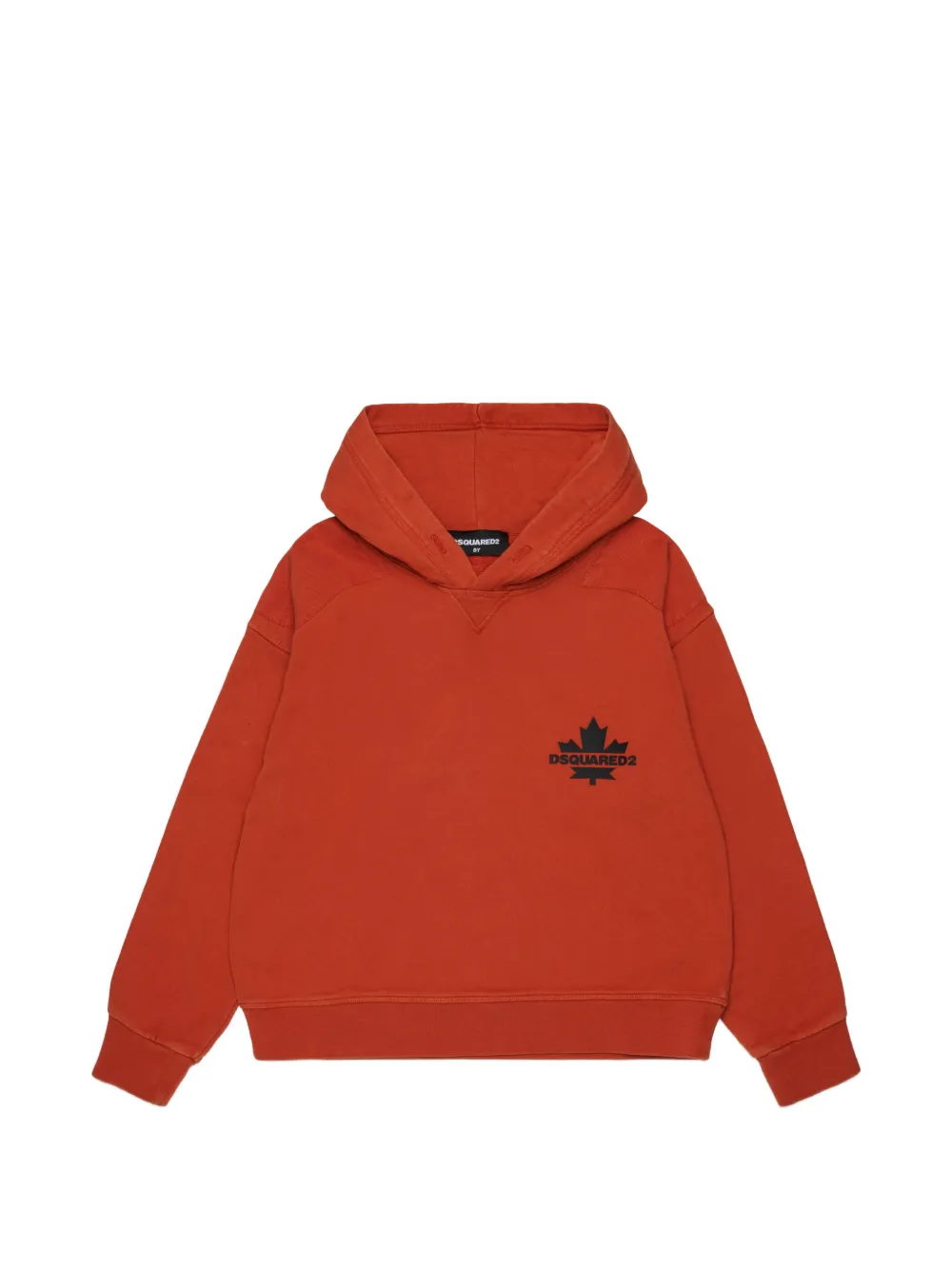 DSQUARED2 KIDS Felpa con cappuccio e logo - Rosso