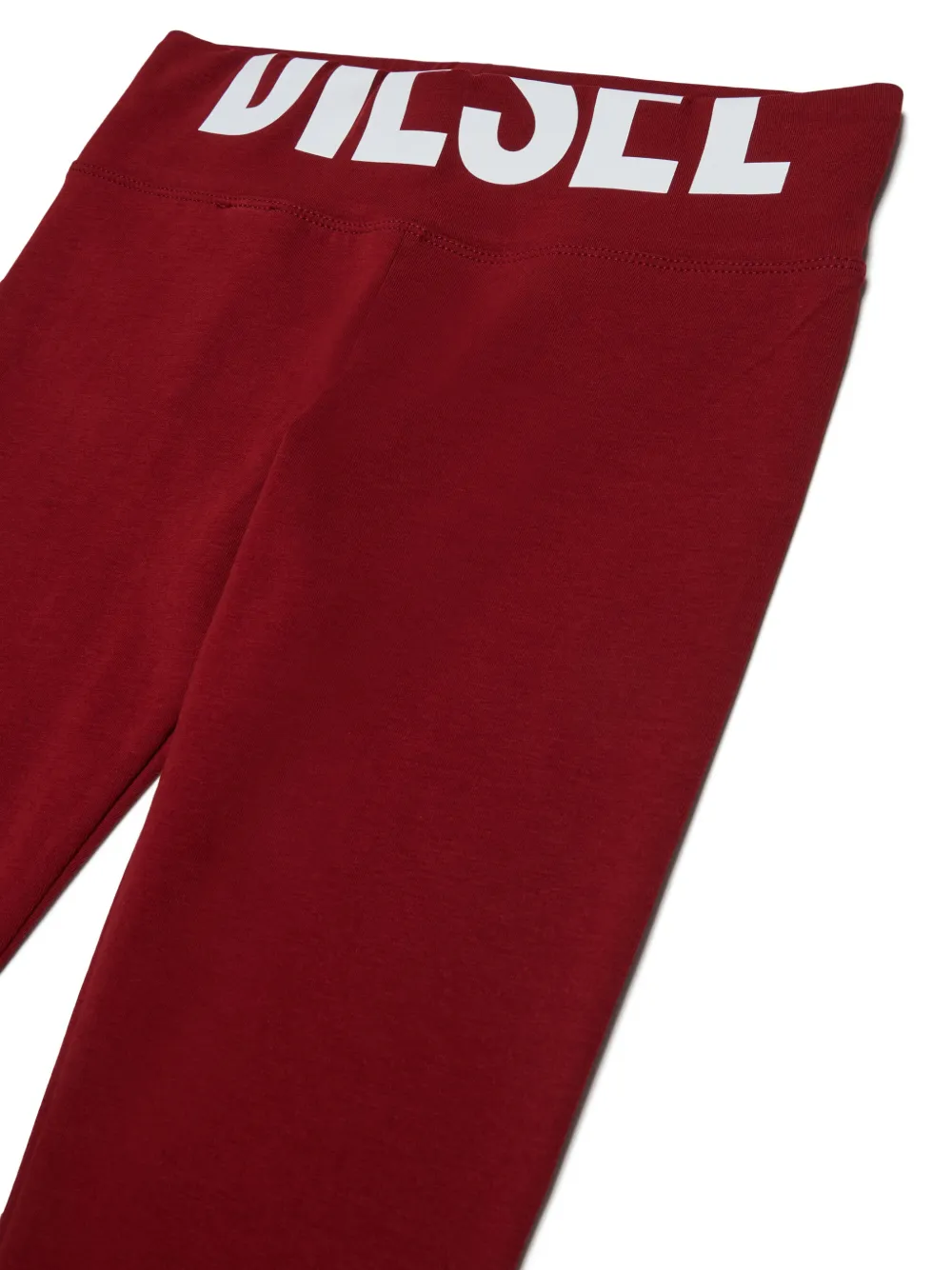 Diesel Kids Legging met logoband Rood