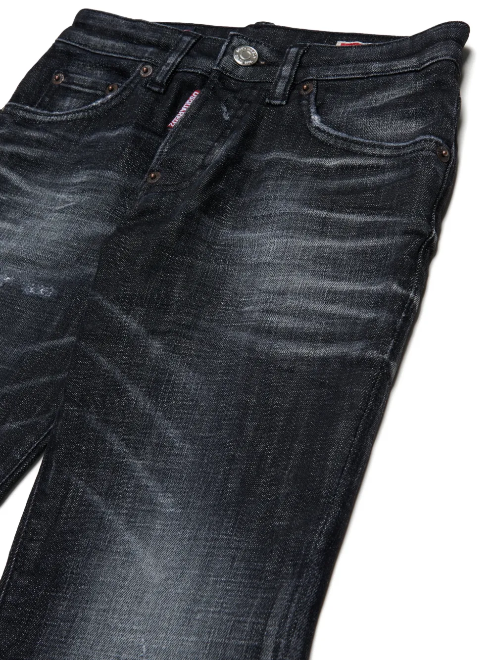 DSQUARED2 KIDS Jeans met wassing Zwart