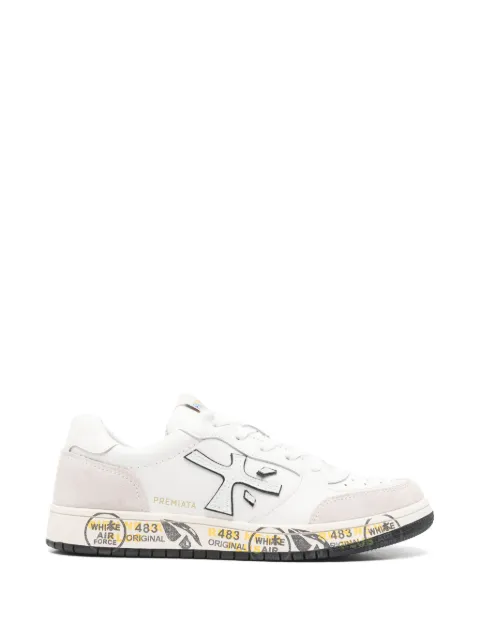 Premiata Kids Marc logo-patch panelled sneakers