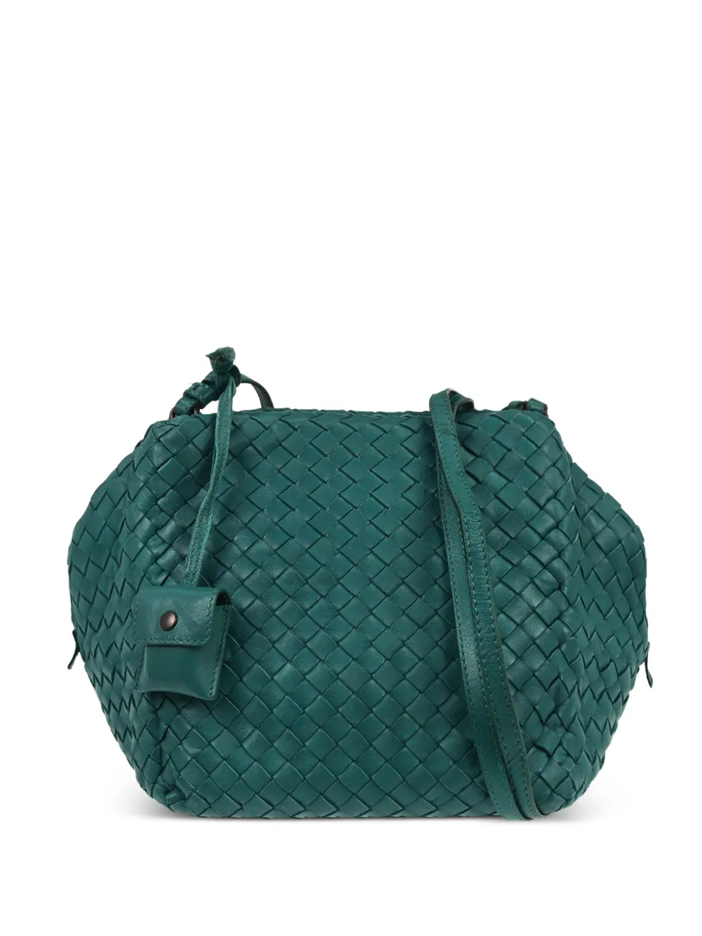 Bottega Veneta Pre-Owned 2010 Intrecciato leather shoulder bag - Verde