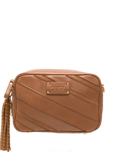 La Carrie quilted-finish tassel-detail crossbody bag