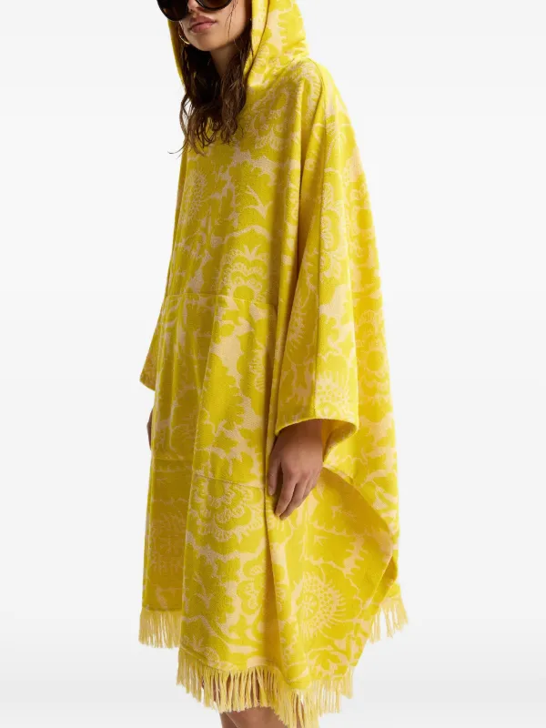 Essentiel Antwerp floral-jacquard Fringed Dress | Yellow | FARFETCH KW
