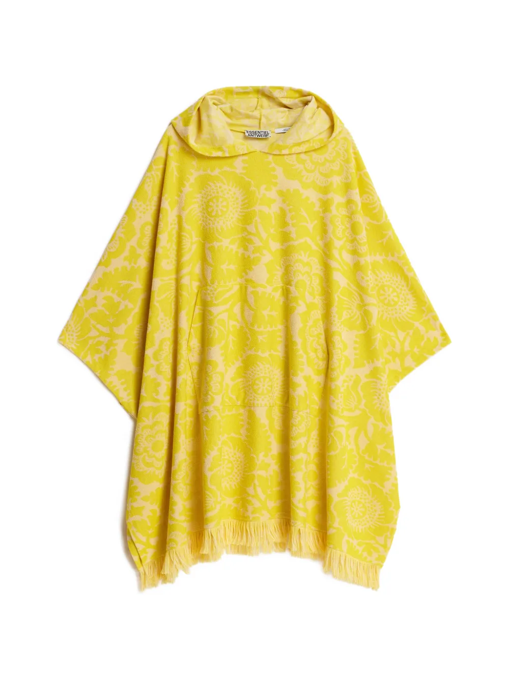 Essentiel Antwerp floral-jacquard fringed dress - Giallo