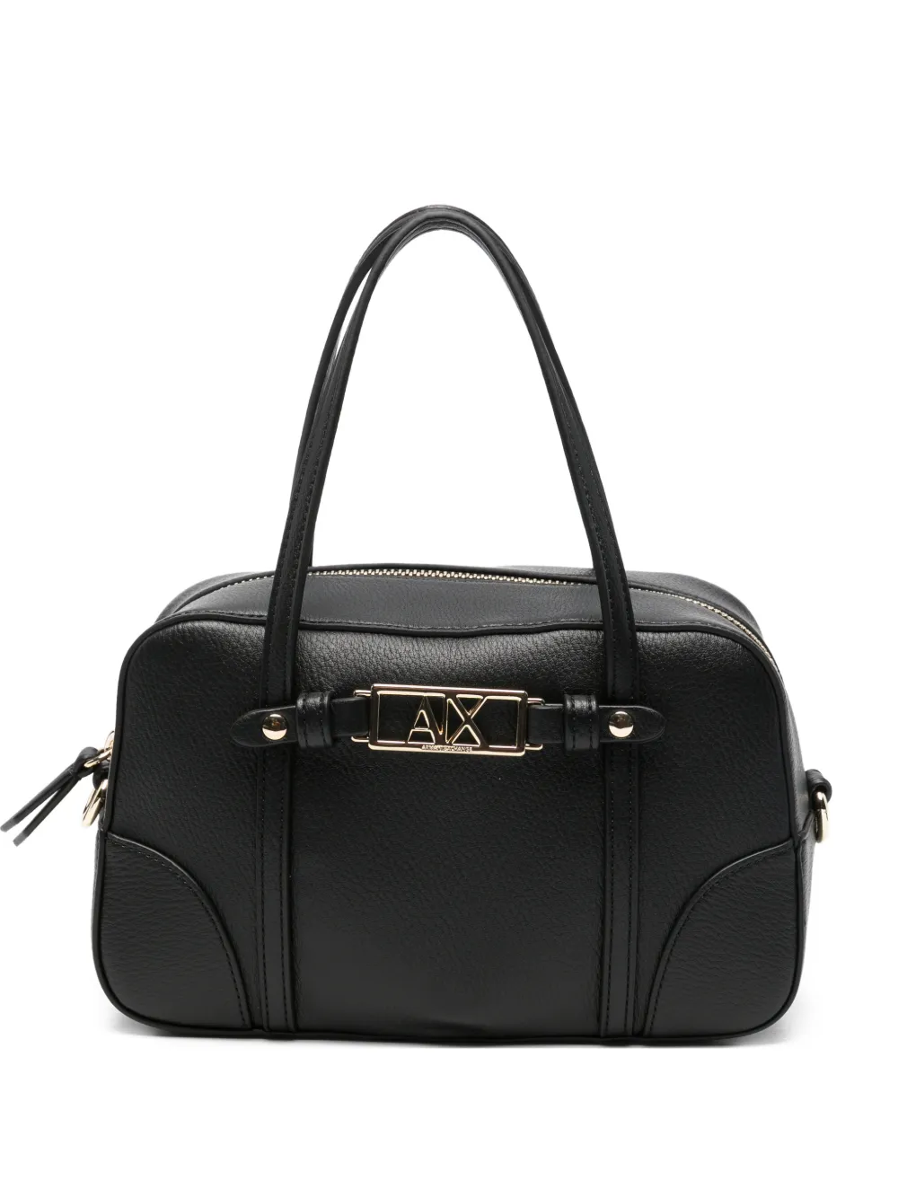 Armani Exchange logo-plaque tote bag - Nero