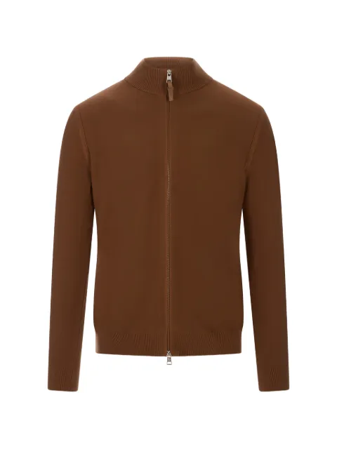 Moncler logo-patch zip-up jacket