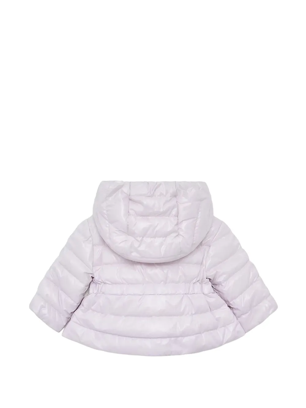 Moncler Enfant Pinar gewatteerd jack met capuchon Paars