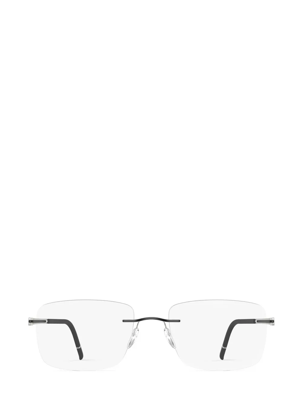 Silhouette Momentum rimless rectangle-frame glasses - Nero
