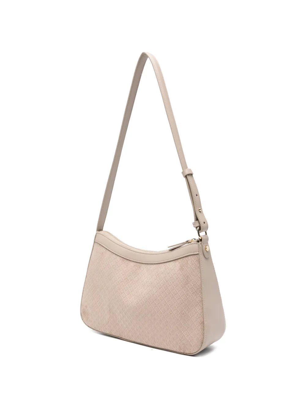 Armani Exchange Schoudertas met logo-reliëf Beige