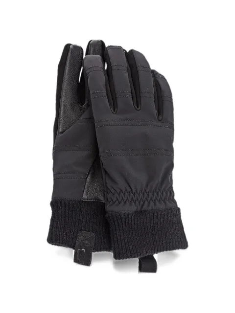UGG panelled ribbed-cuff gloves