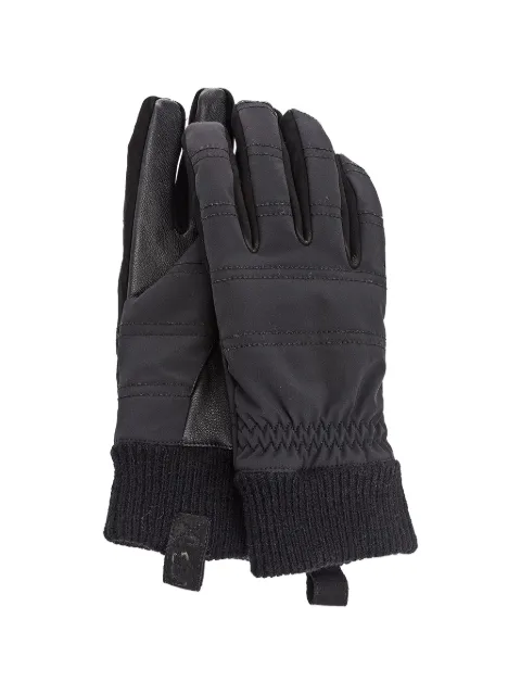 UGG panelled ribbed-cuff gloves