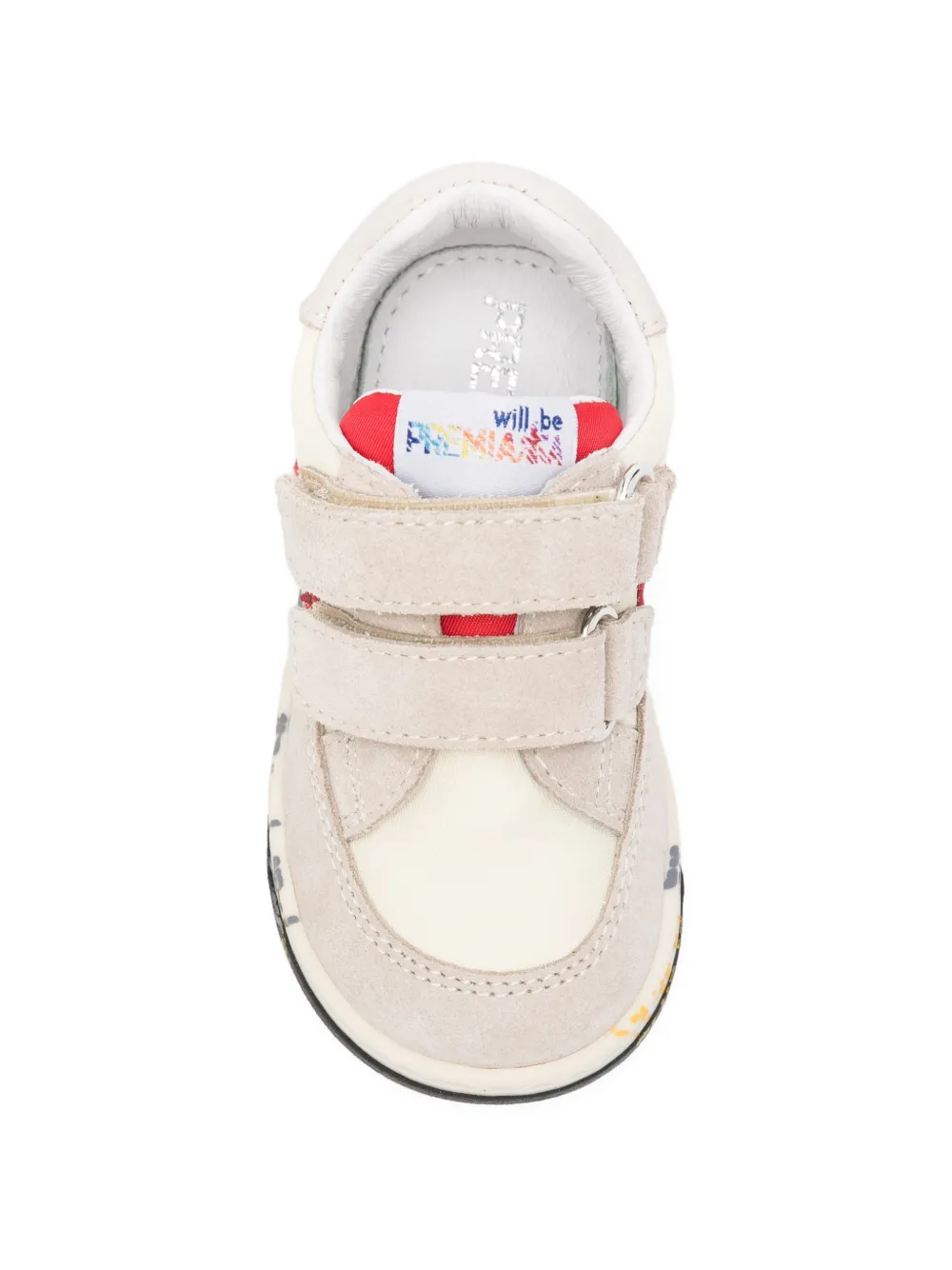 Premiata Kids Baby Wally touch-strap sneakers Beige