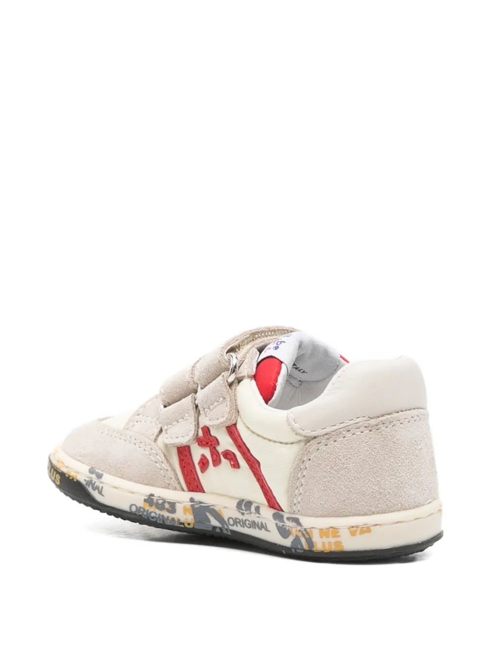 Premiata Kids Baby Wally touch-strap sneakers Beige