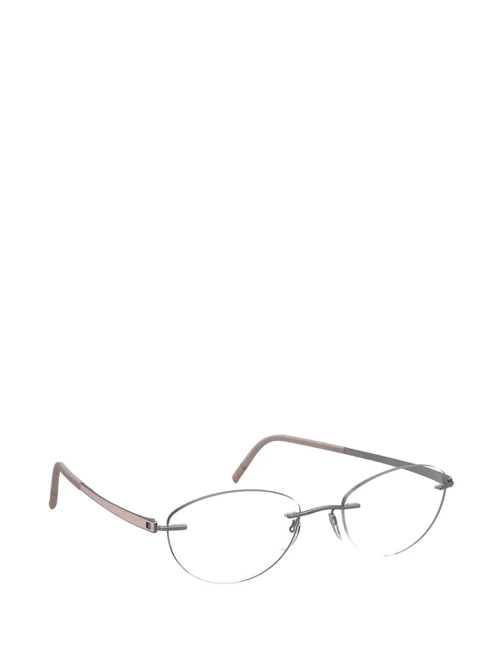 Silhouette Momentum rimless oval-frame glasses - Grau