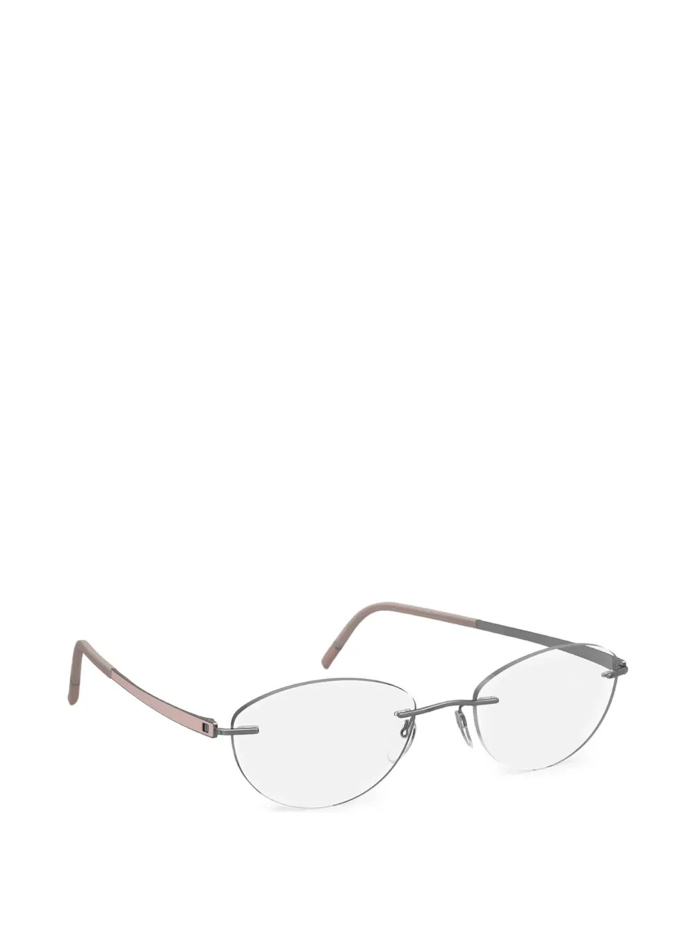 Silhouette Momentum rimless oval-frame glasses - Grigio
