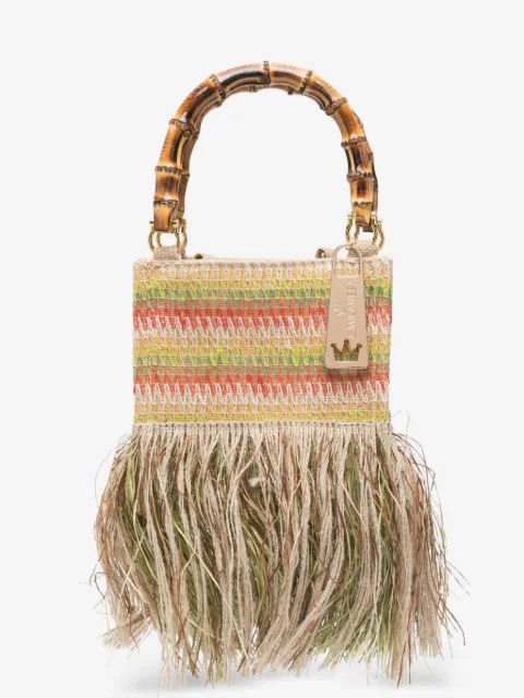 la milanesa Begonia fringed tote bag