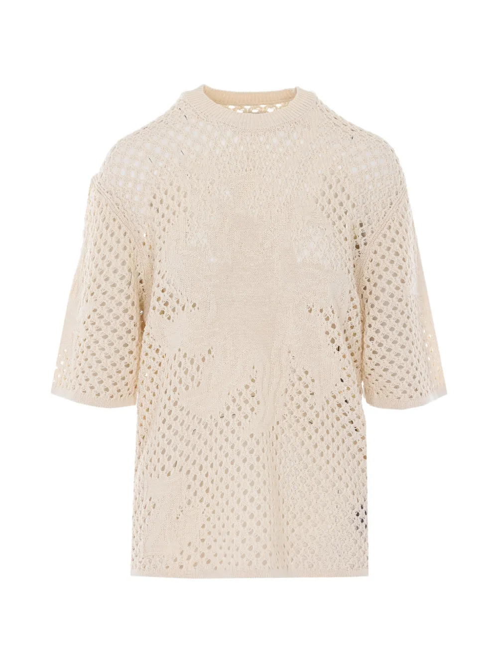 Zadig&Voltaire embroidered open-knit T-shirt - Toni neutri