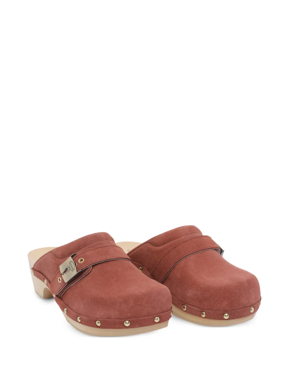 Scholl Pescura buckle-fastening mules Bruin