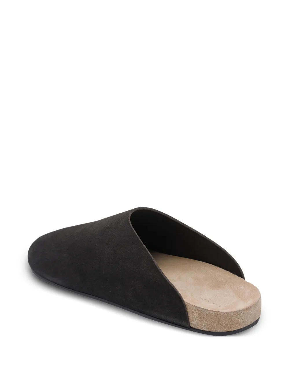 The Row Hudson Two Rovesciato mules Zwart