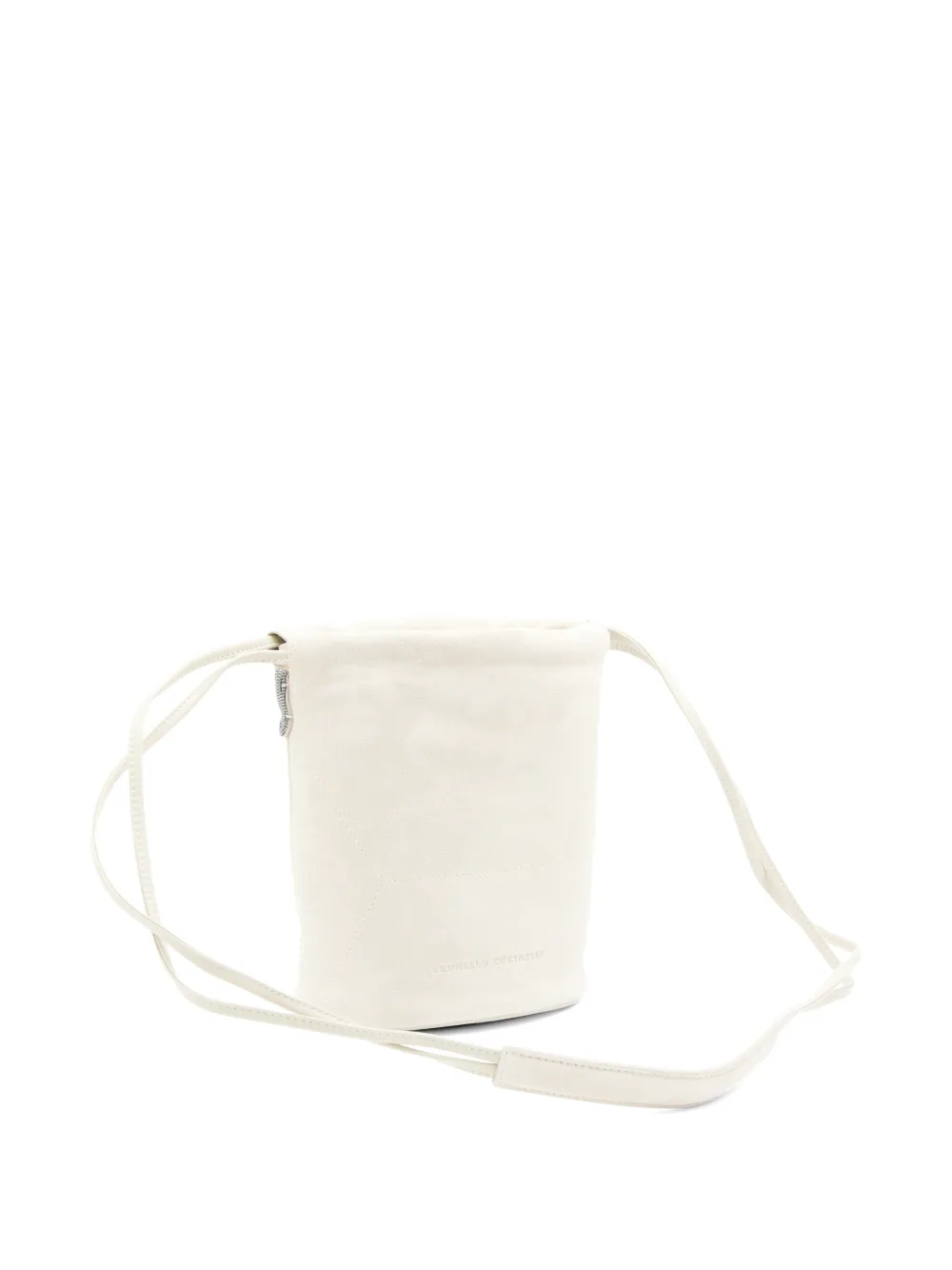 Brunello Cucinelli Leren bucket-tas Beige