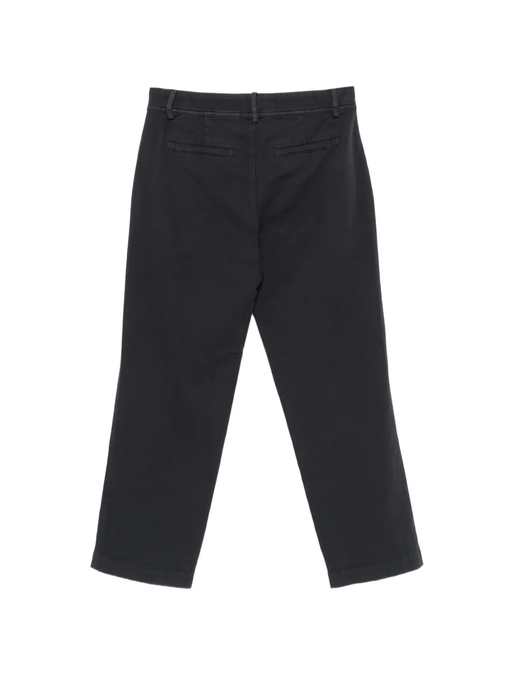Closed Broek met riemlussen Blauw