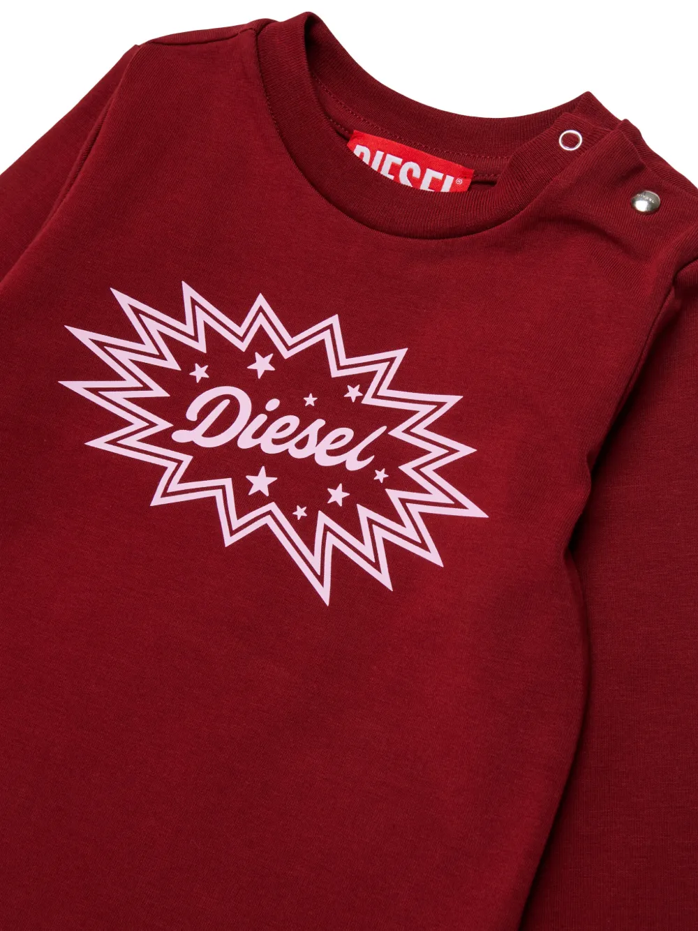 Diesel Kids T-shirt met lange mouwen Rood