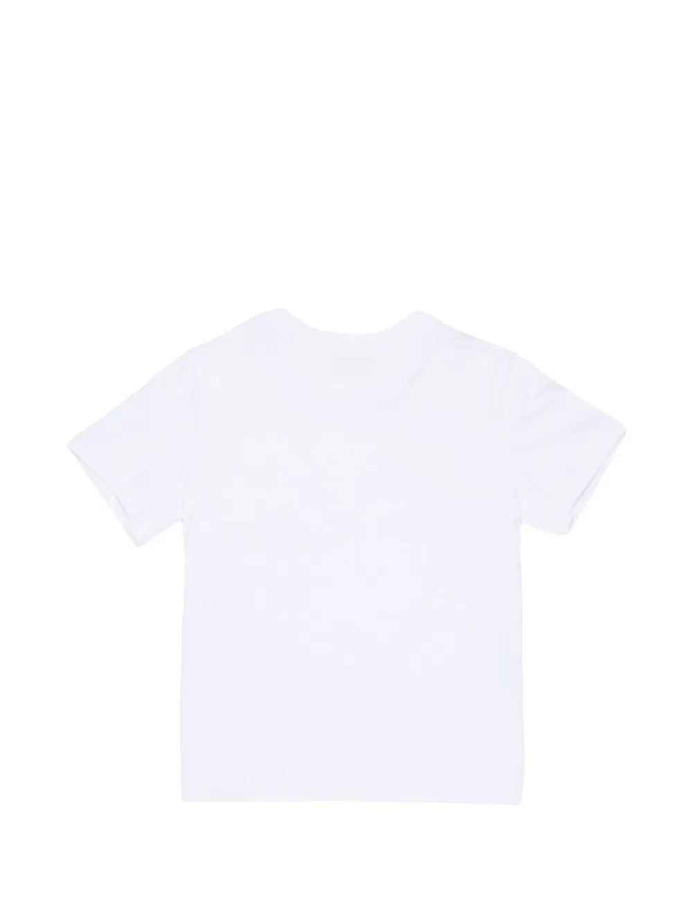 Diesel Kids T-shirt with denim rose appliqué