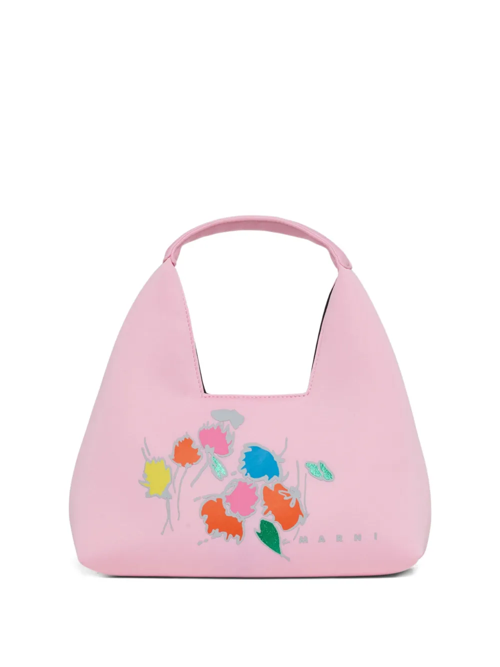 Marni Kids Borsa a spalla a fiori - Rosa