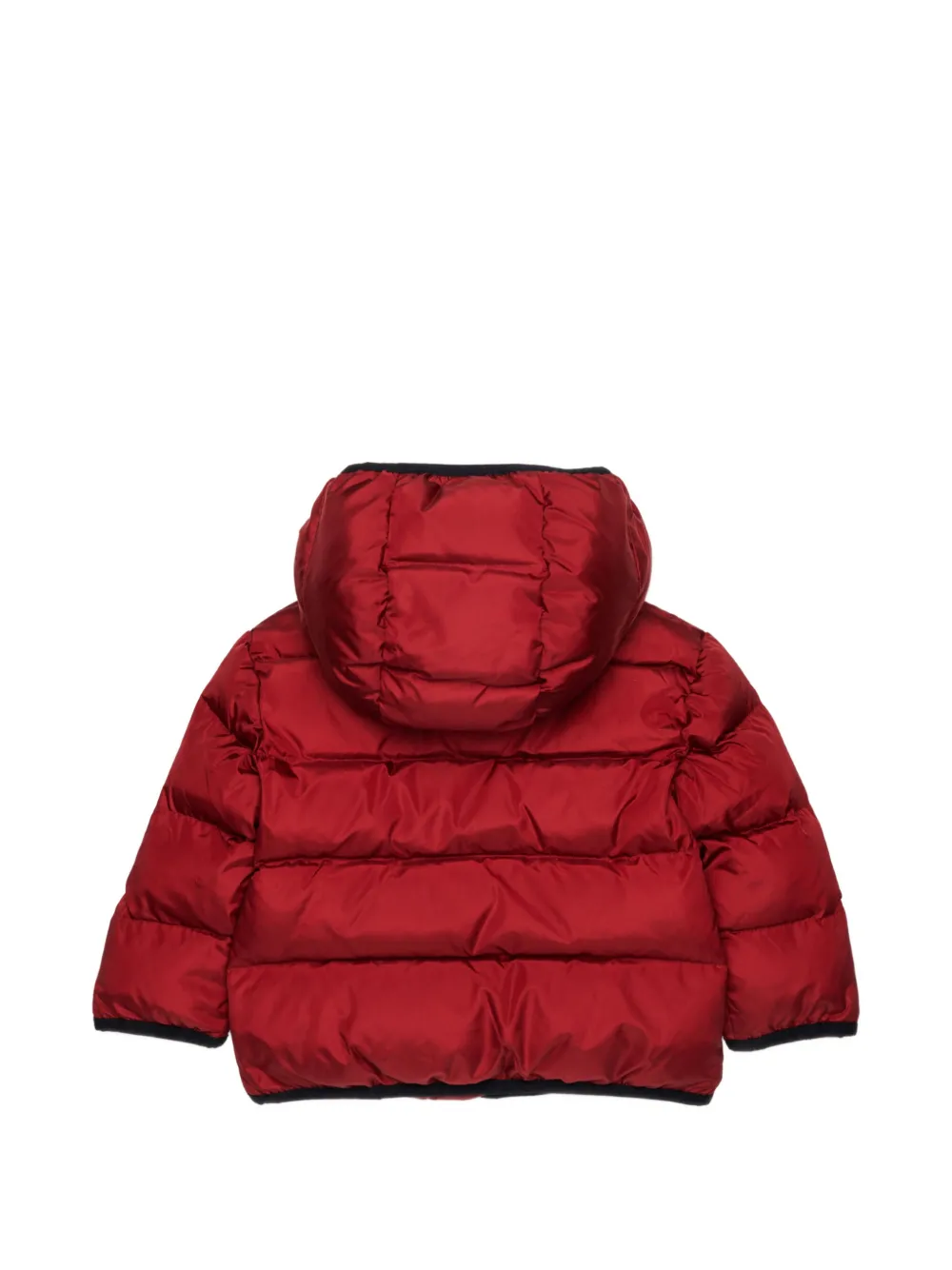 Diesel Kids Gewatteerd jack met logopatch Rood